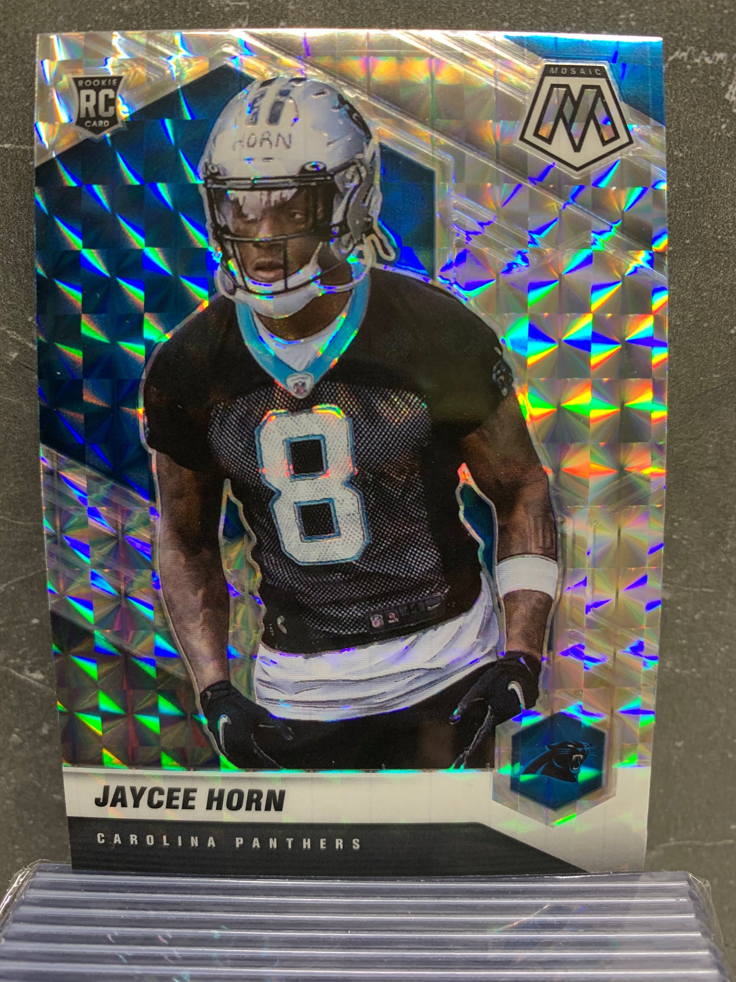 2021 Panini Mosaic Mosaic #343 Jaycee Horn RC Carolina Panthers