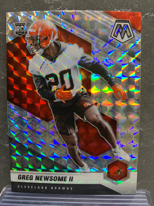 2021 Panini Mosaic Mosaic #346 Greg Newsome II RC Cleveland Browns