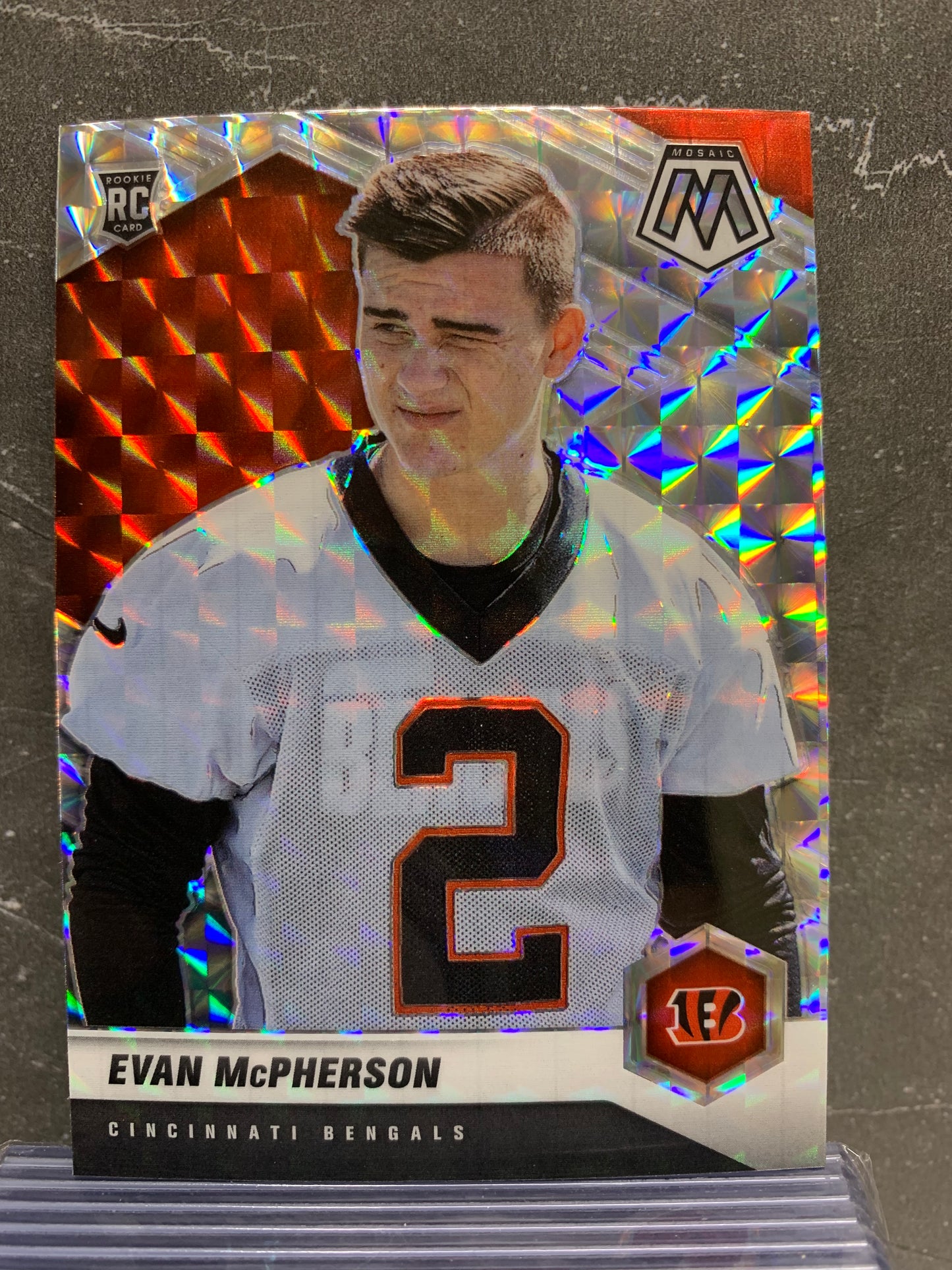 2021 Panini Mosaic Mosaic #361 Evan McPherson RC Cincinnati Bengals