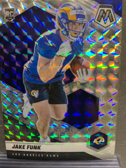 2021 Panini Mosaic Mosaic #381 Jake Funk RC Los Angeles Rams