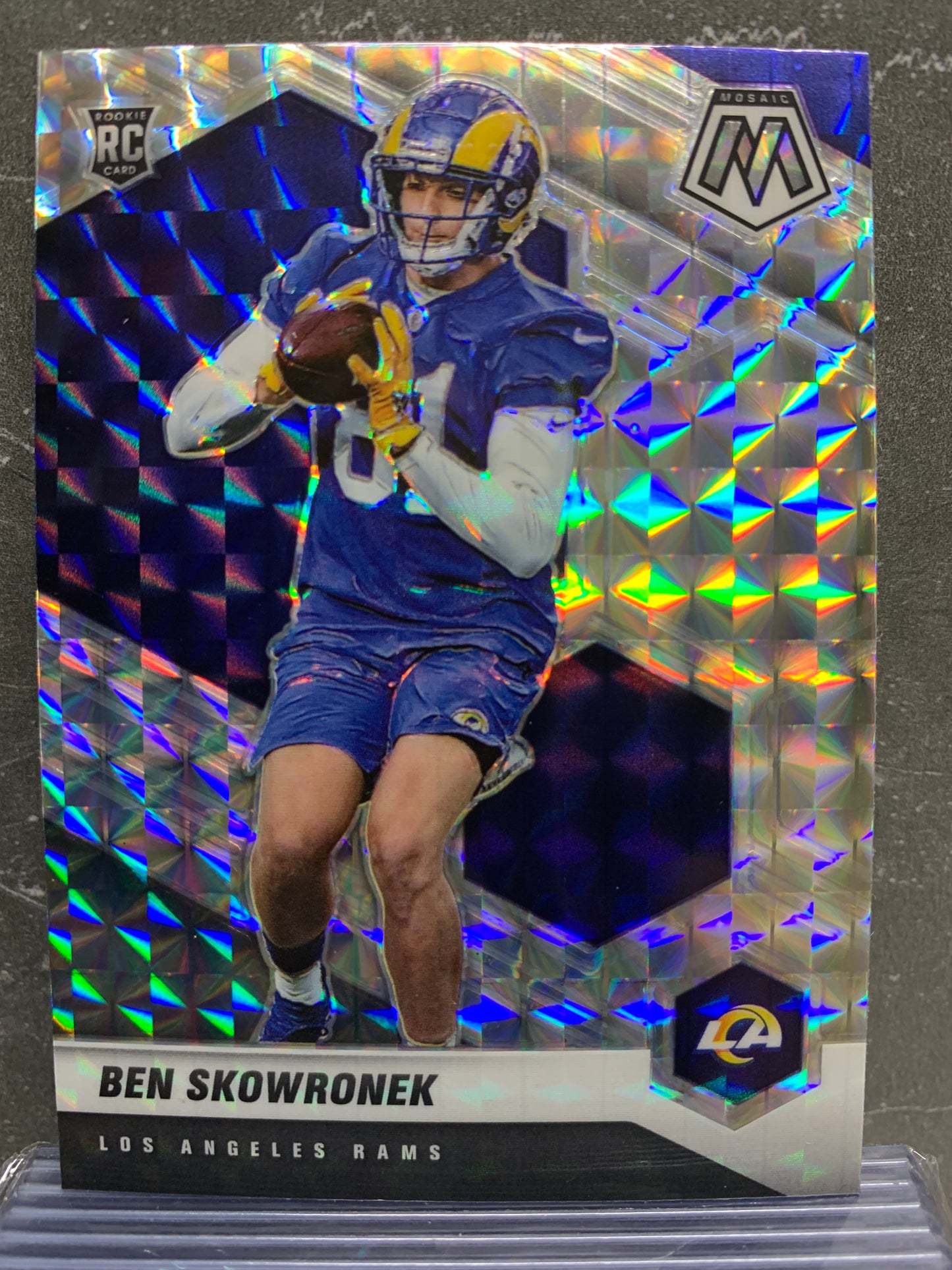 2021 Panini Mosaic Mosaic #399 Ben Skowronek RC Los Angeles Rams