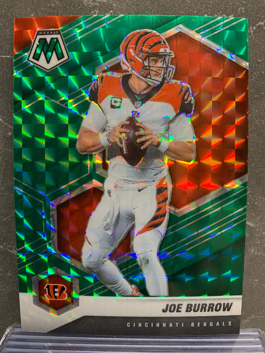 2021 Panini Mosaic Mosaic Green #47 Joe Burrow Cincinnati Bengals