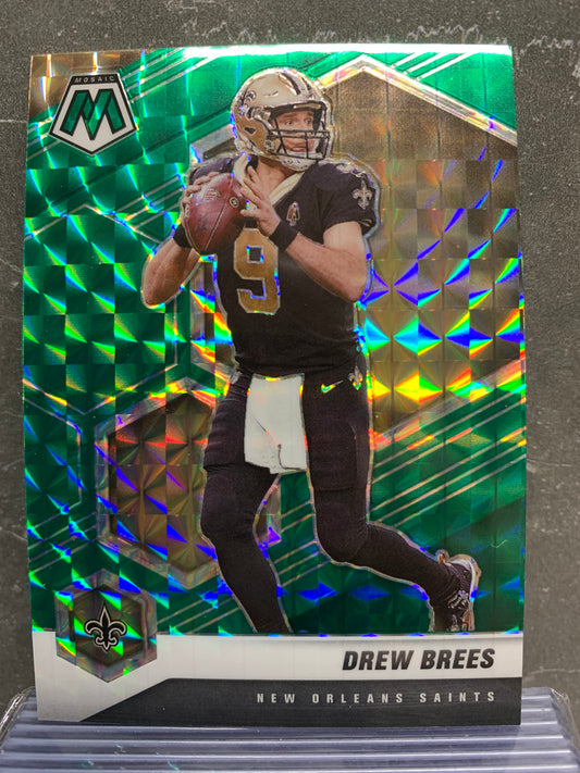 2021 Panini Mosaic Mosaic Green #143 Drew Brees New Orleans Saints