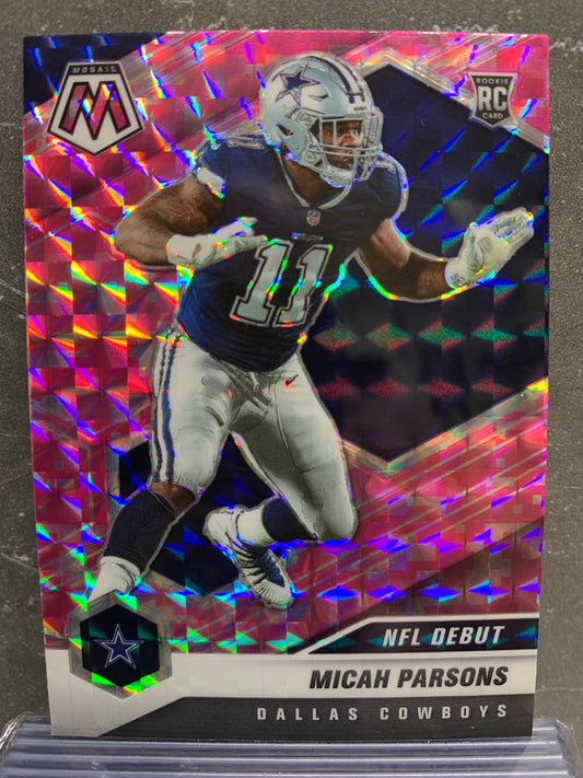 2021 Panini Mosaic Mosaic Camo Pink #257 Micah Parsons DEB Dallas Cowboys