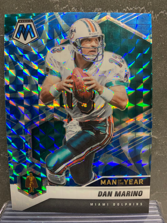 2021 Panini Mosaic Mosaic Reactive Blue #278 Dan Marino MOY Miami Dolphins