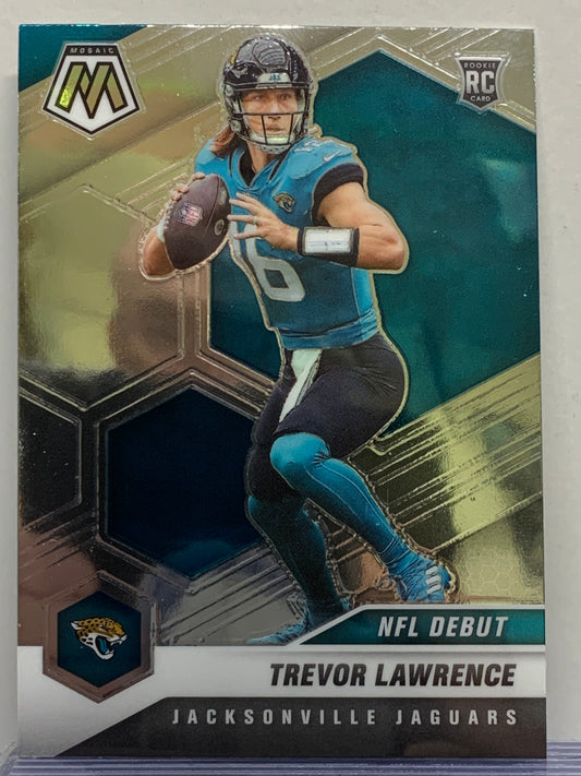 2021 Panini Mosaic #241 Trevor Lawrence DEB RC Jacksonville Jaguars