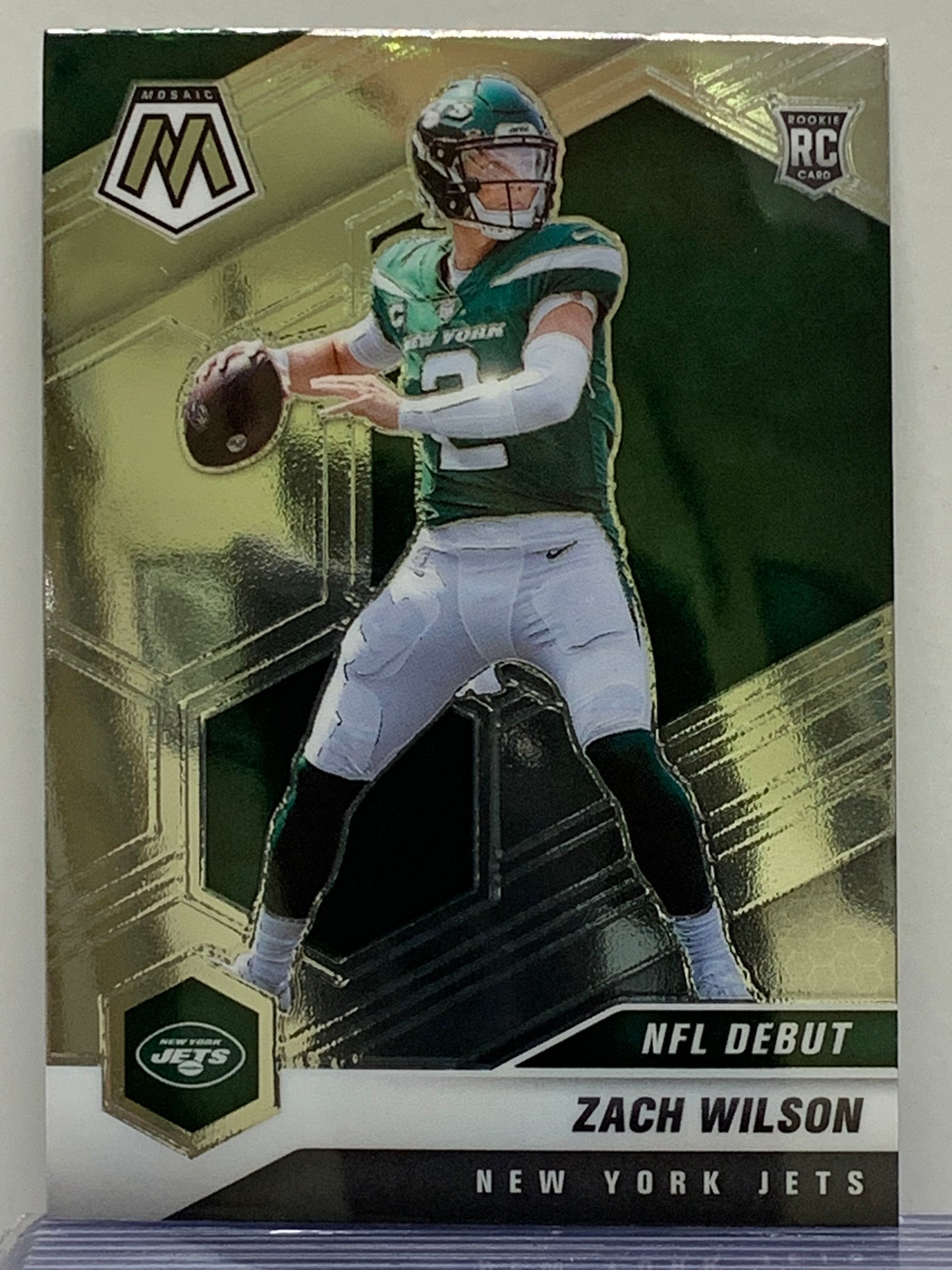 2021 Panini Mosaic #243 Zach Wilson DEB RC New York Jets