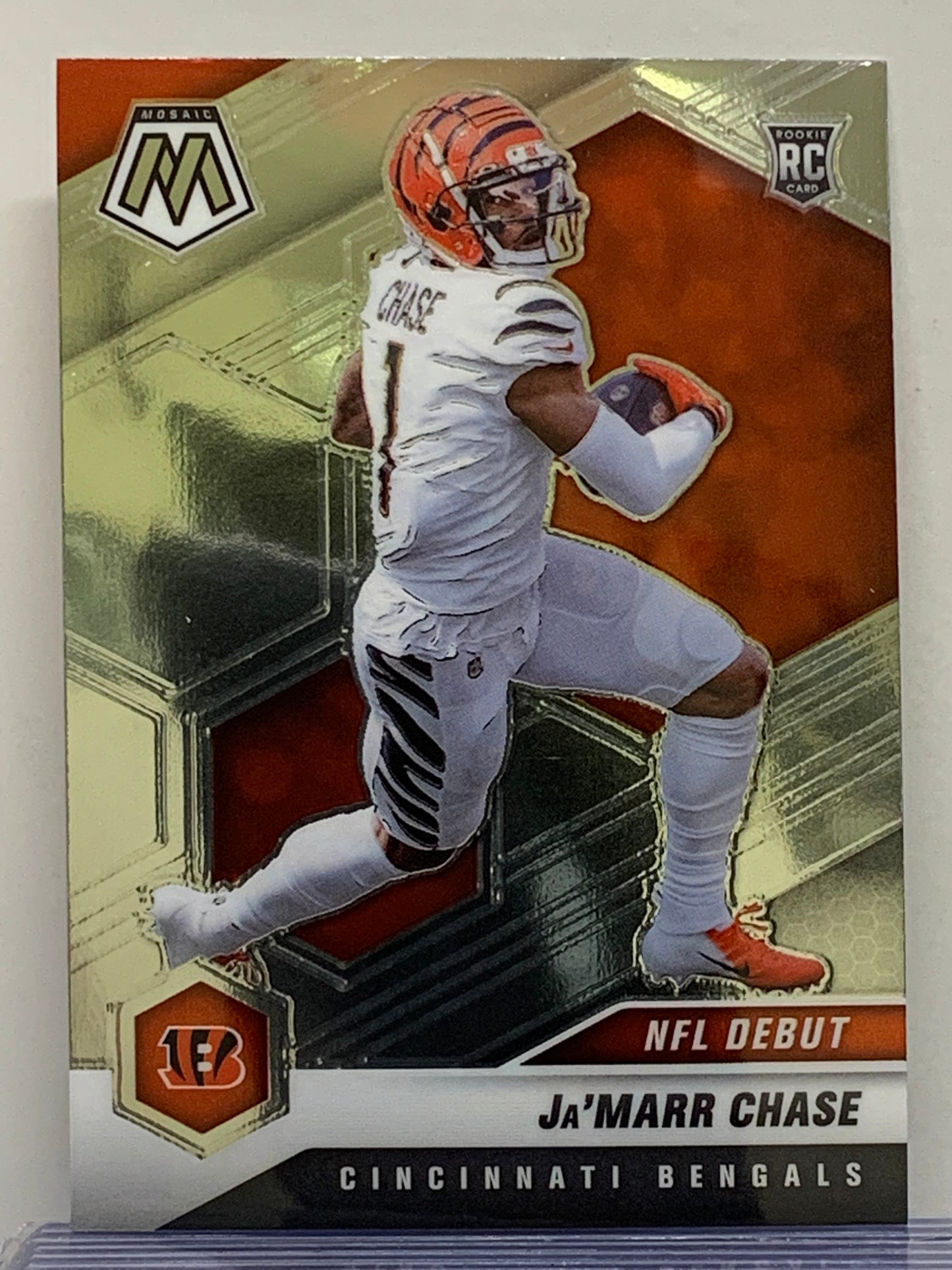 2021 Panini Mosaic #247 Ja'Marr Chase DEB RC Cincinnati Bengals