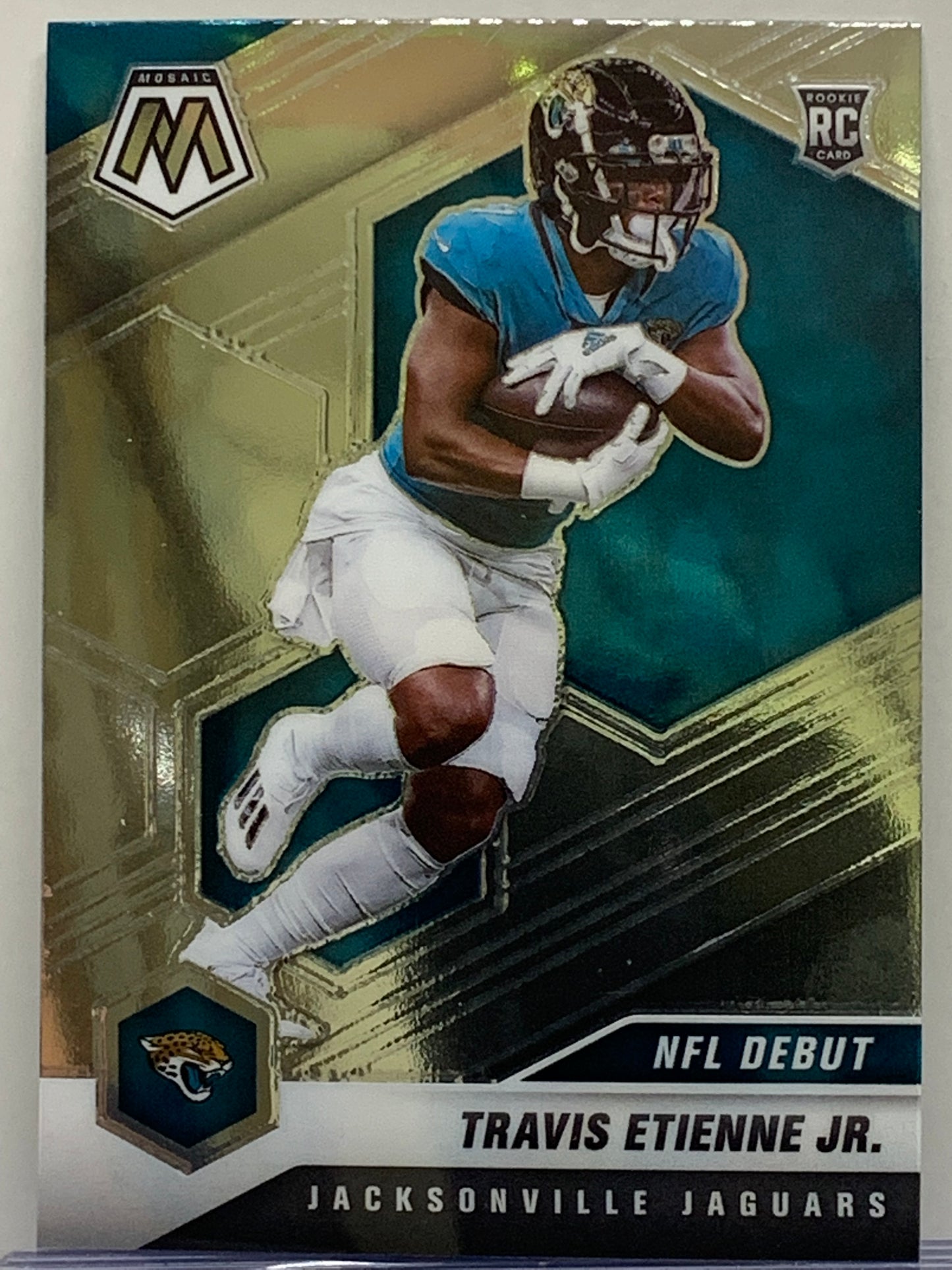 2021 Panini Mosaic #253 Travis Etienne Jr. DEB RC Jacksonville Jaguars