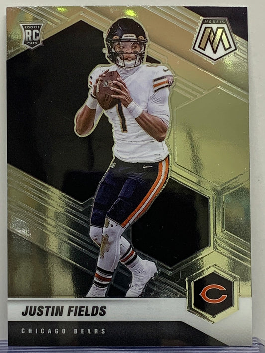 2021 Panini Mosaic #304 Justin Fields RC Chicago Bears