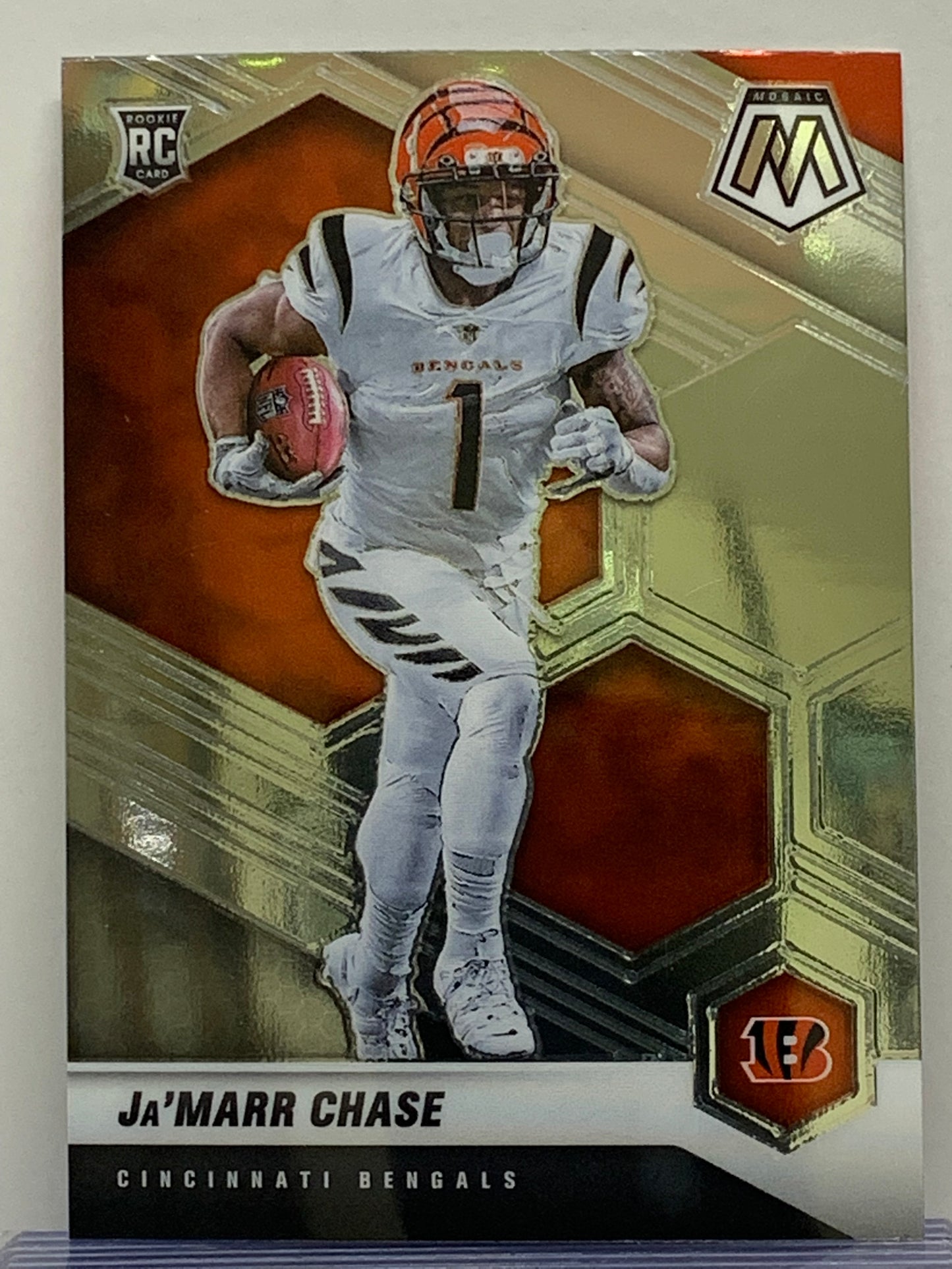 2021 Panini Mosaic #307 Ja'Marr Chase RC Cincinnati Bengals