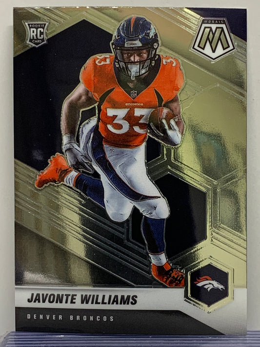 2021 Panini Mosaic #315 Javonte Williams RC Denver Broncos