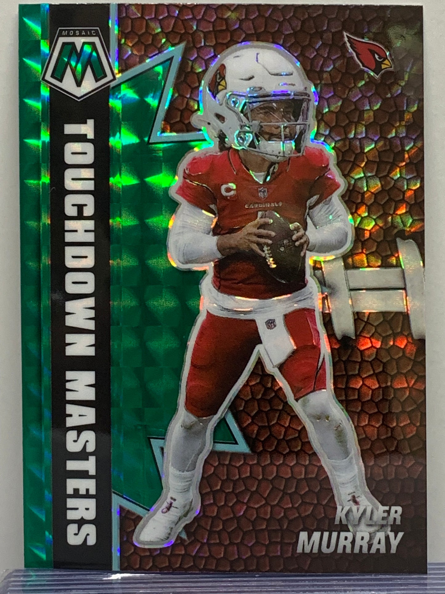 2021 Panini Mosaic Touchdown Masters Mosaic Green #20 Kyler Murray Arizona Cardinals