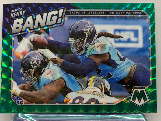 2021 Panini Mosaic Bang Mosaic Green #6 Derrick Henry Tennessee Titans