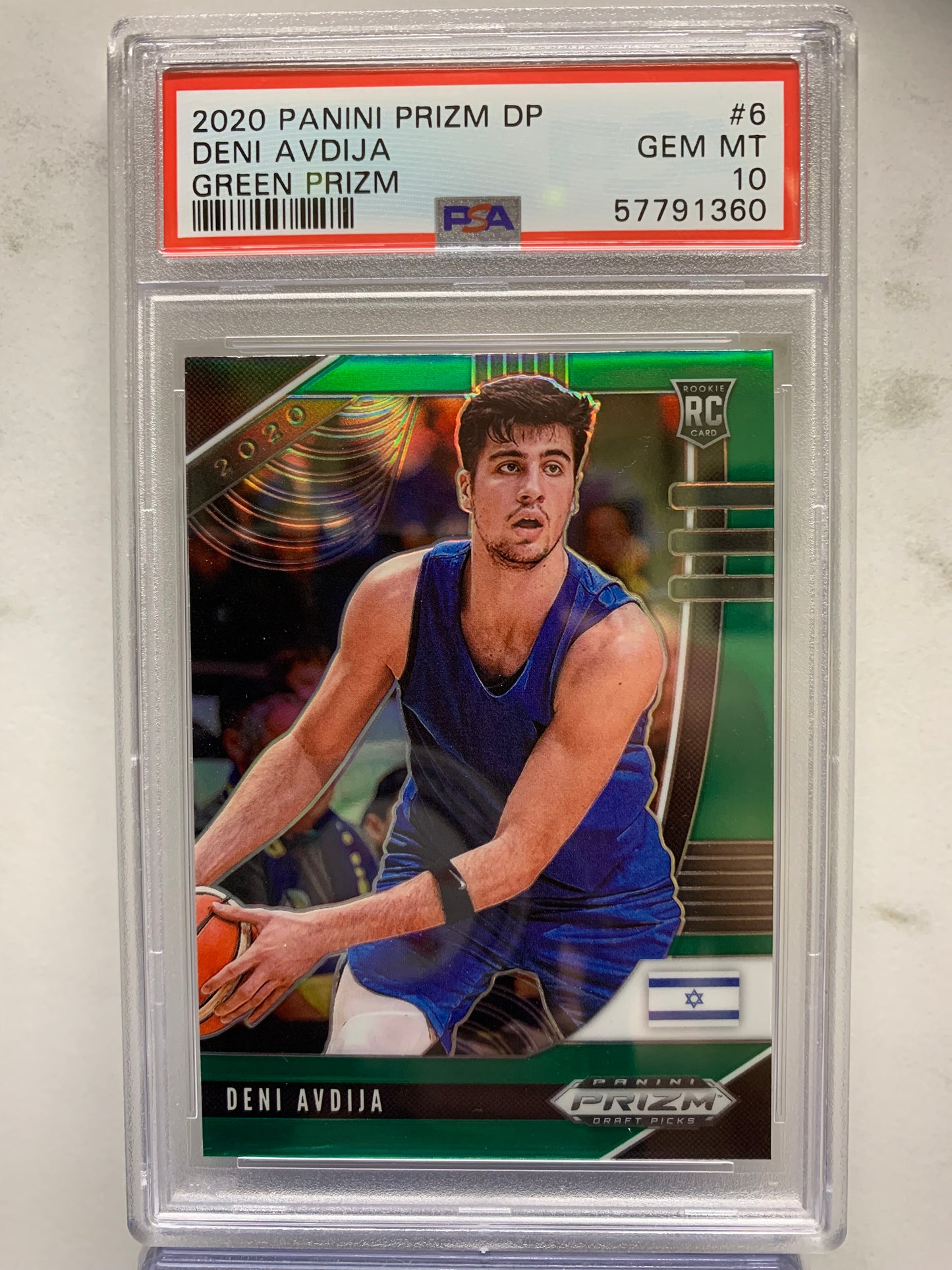 2020-21 Panini Prizm Draft Picks Prizms Green #6 Deni Avdija RC