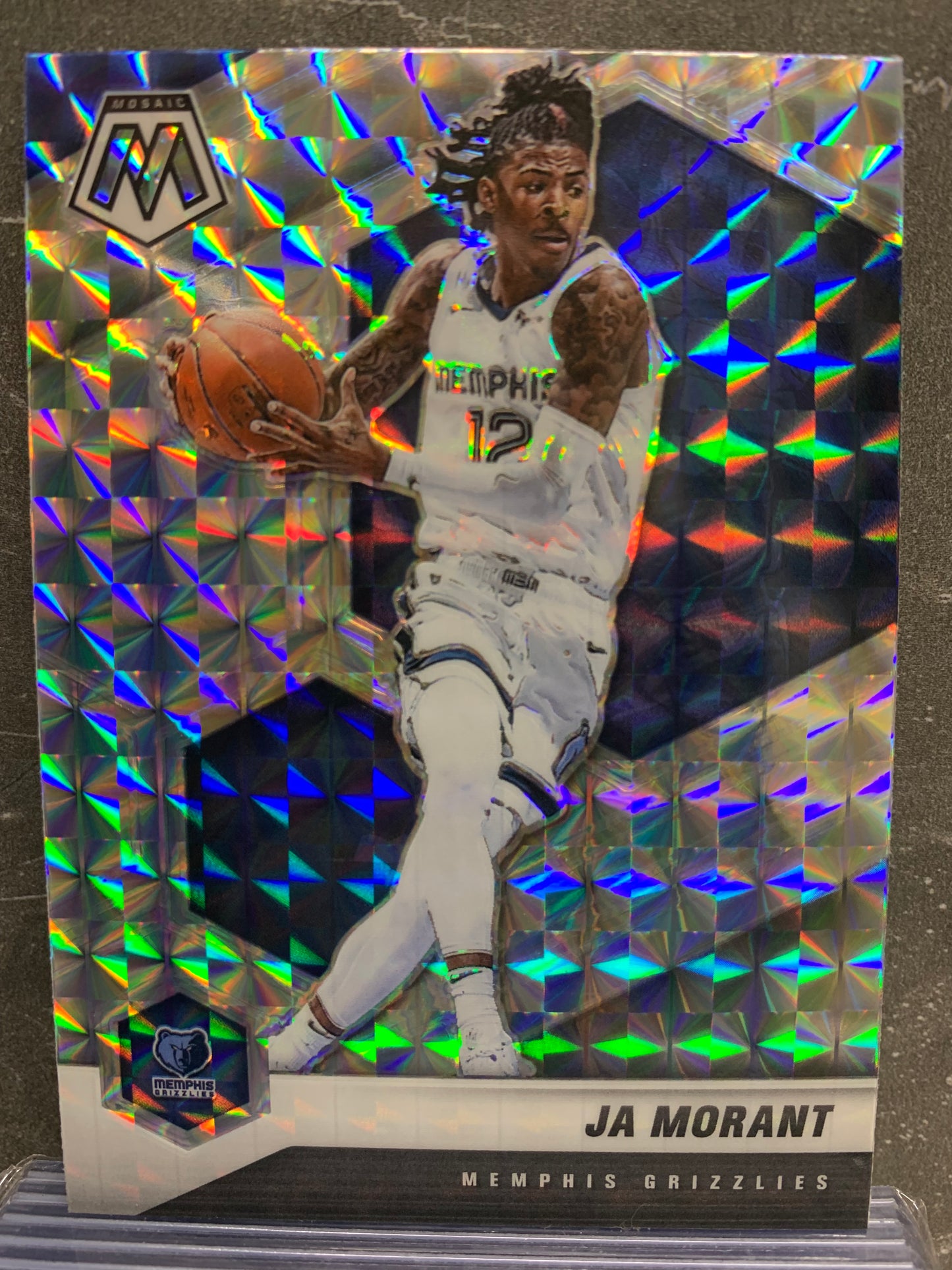 2020-21 Panini Mosaic Mosaic #40 Ja Morant Memphis Grizzlies