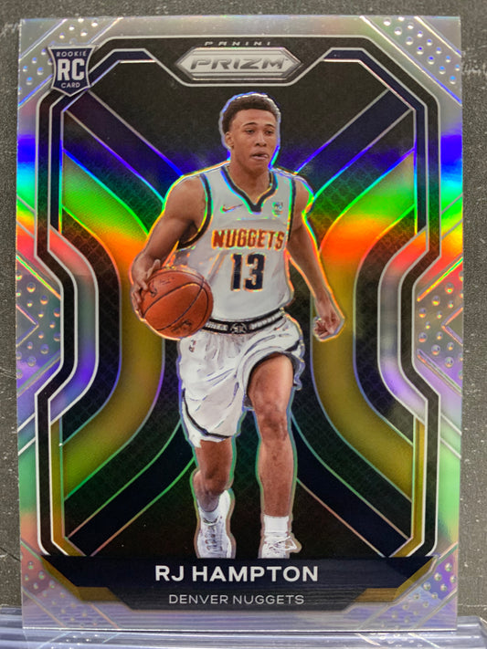 2020-21 Panini Prizm Prizms Silver #286 RJ Hampton Denver Nuggets