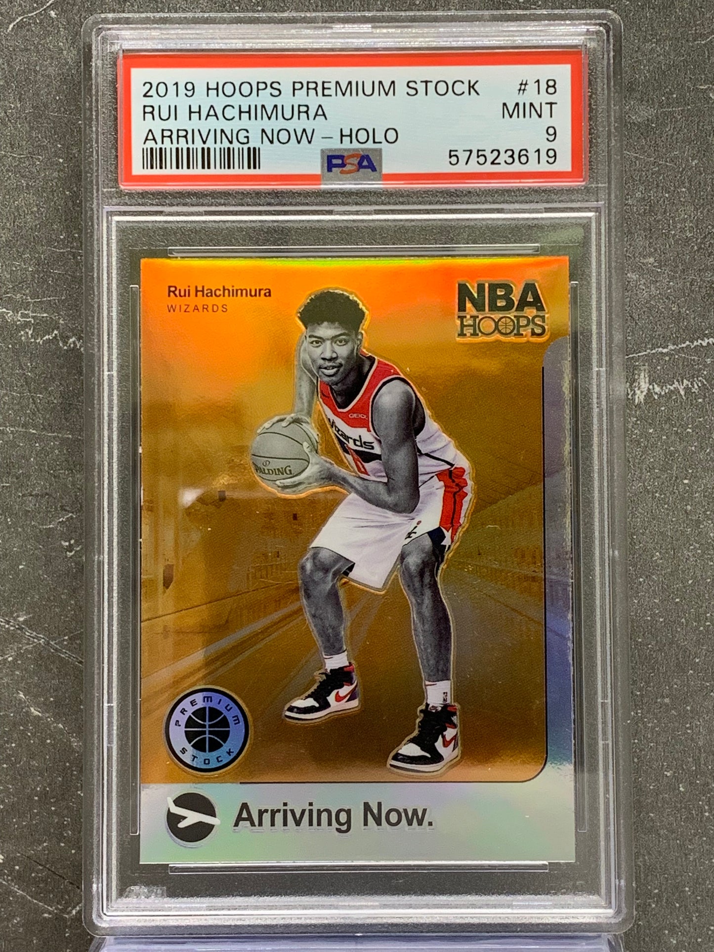 2019-20 Hoops Arriving Now Holo #18 Rui Hachimura Washington Wizards Mint 9