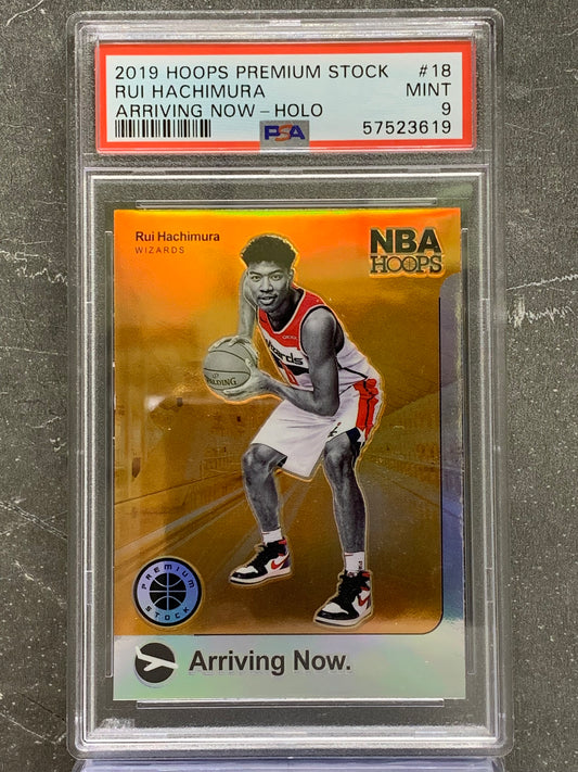 2019-20 Hoops Arriving Now Holo #18 Rui Hachimura Washington Wizards Mint 9