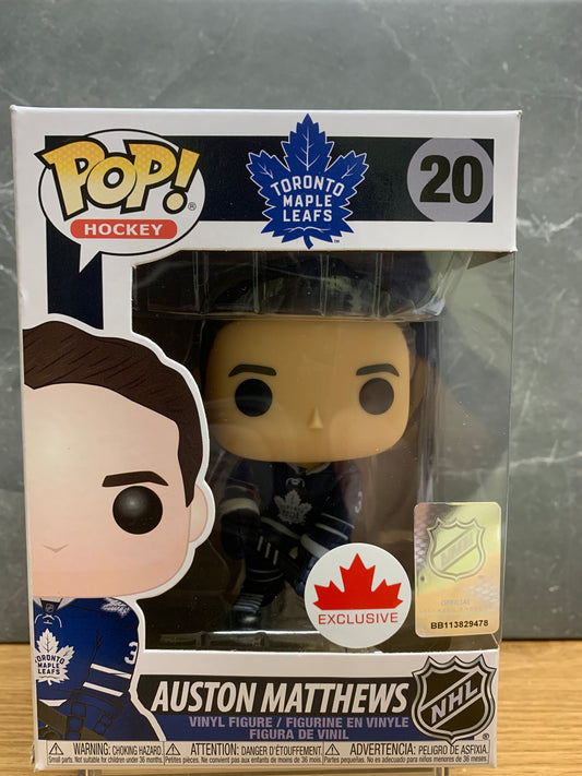 Funko POP Auston Matthews #20 Canadian Exclusive Toronto Maple Leafs NHL