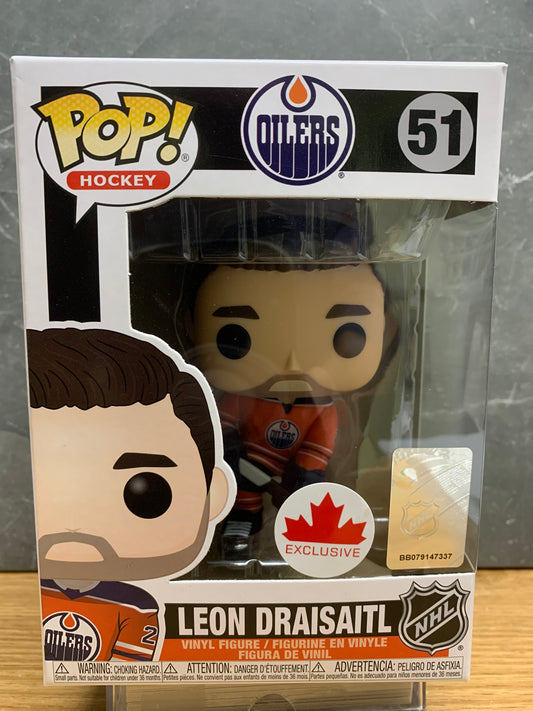 Funko Pop! Hockey 51 Leon Draisaitl Edmonton Oilers NHL Canada Exclusive Pop