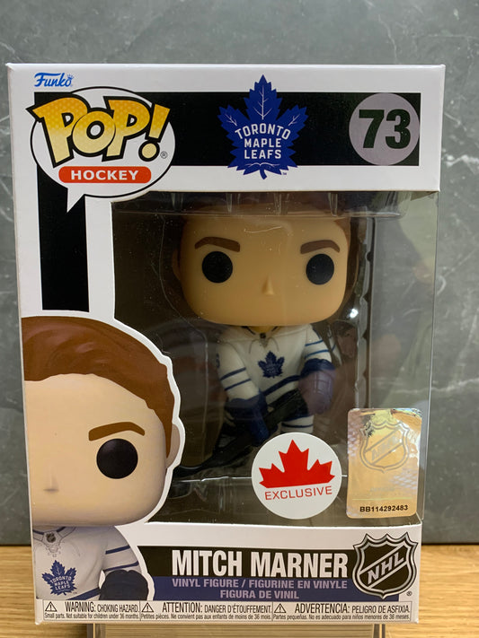 Funko Pop! Hockey 73 Mitch Marner Away White Toronto Jersey Canada Exclusive Pop